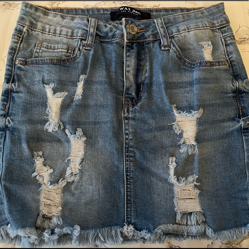 Womens Denim Jean Skirt